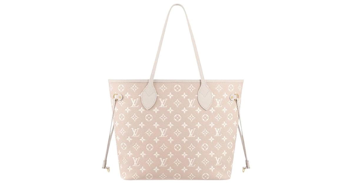 Louis Vuitton Neverfull MM Tote Bag Printed And Embossed Grained