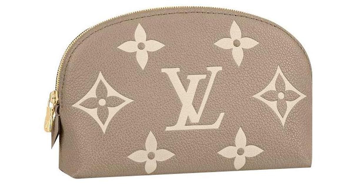 Authentic Louis Vuitton Nomade Pouch Purse Beige LV J5296