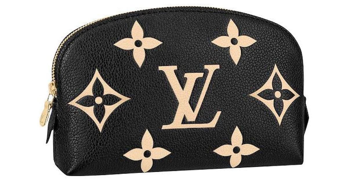 Clutch Bags Louis Vuitton Monogram Denim Pouch + Keyring / Capsule Bag Charm 2020