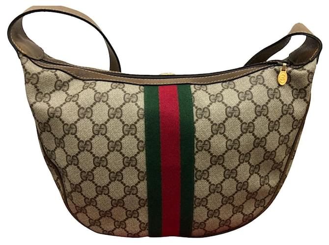 Gucci Ophidia Crossbody Bag Beige Leather ref.499849 Joli Closet