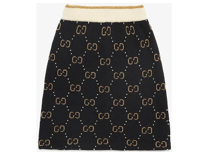 Gucci skirt with GG pattern Black ref.501950 - Joli Closet