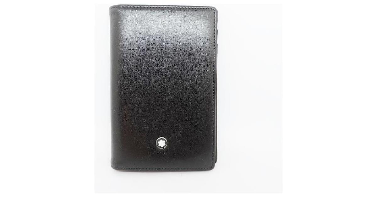 Montblanc Wallet Black Leather ref.502189 - Joli Closet
