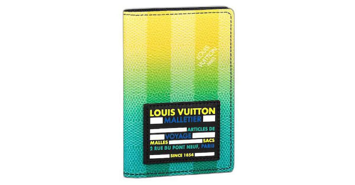 Multiple Wallet - Luxury LV Aerogram Yellow