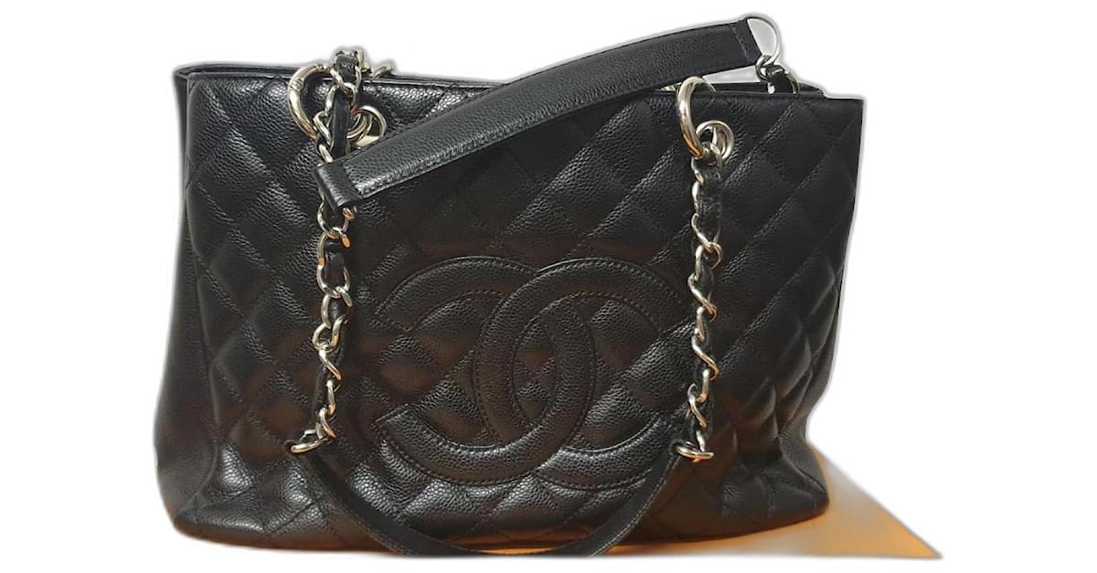 chanel caviar quilted grand shopping tote