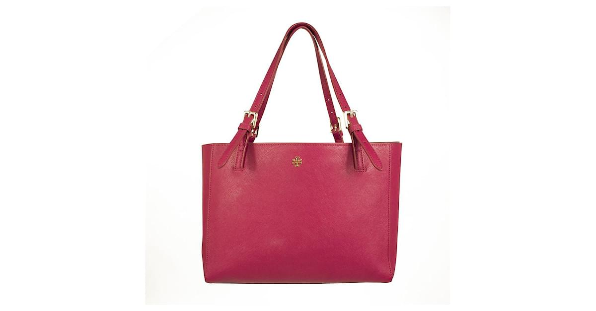 Tory Burch Fuchsia saffiano leather medium Project tote shopper bag Fuschia  ref.508968 - Joli Closet