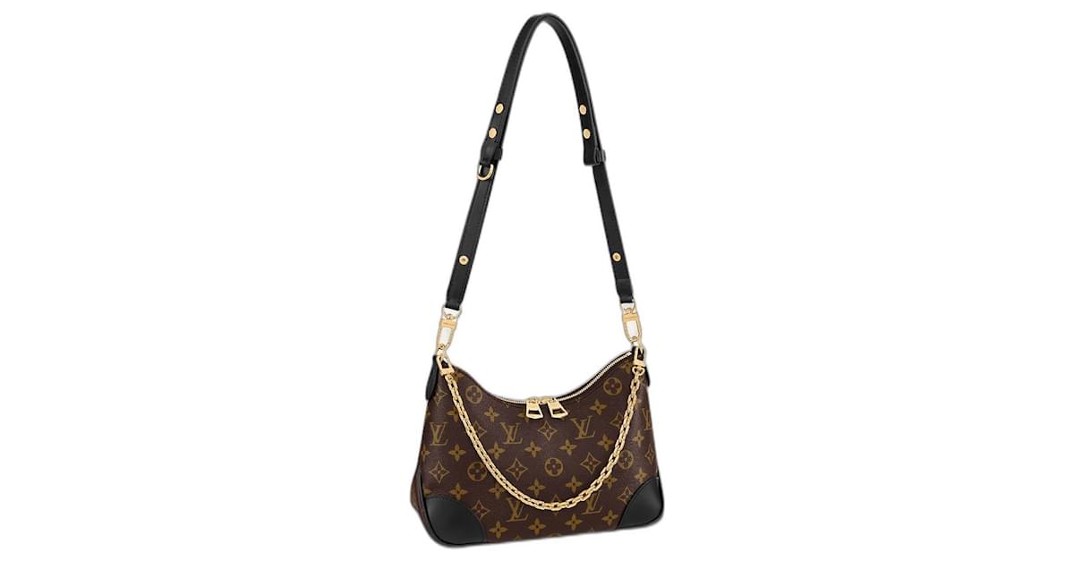 Boulogne leather handbag Louis Vuitton Brown in Leather - 27848500