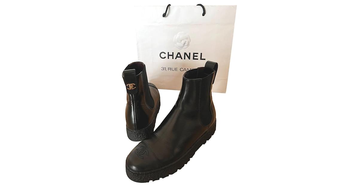 chanel ankle shoes boots