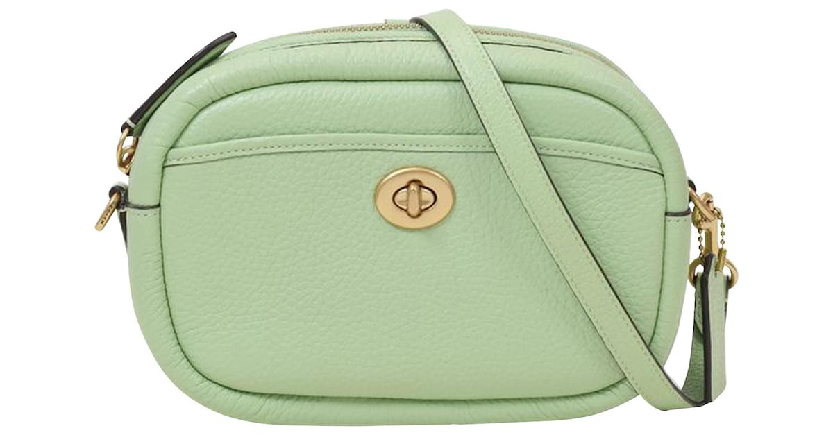 COACH Leather Camera Bag in Green