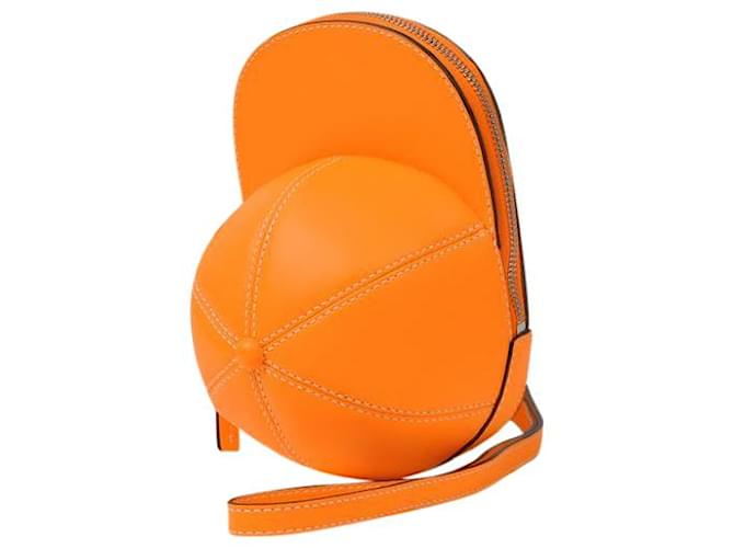 JW Anderson Midi Cap Bag in Orange Leather ref.512714 - Joli