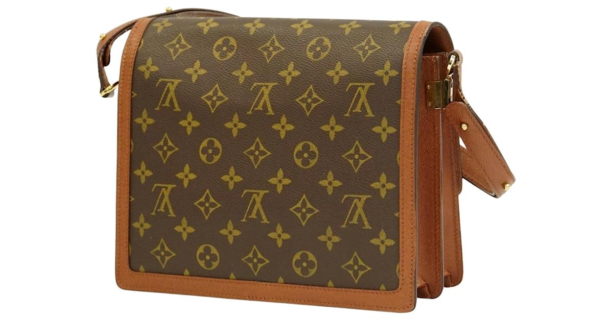 Louis Vuitton - Authenticated Raspail Handbag - Cloth Brown for Women, Very Good Condition