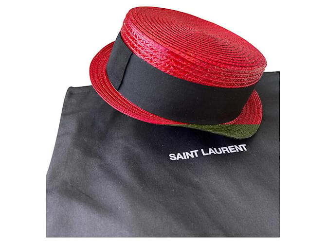 Saint Laurent Hats Red Cotton Joli Closet