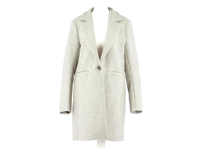 Maje Manteau Laine Gris ref.516215 - Joli Closet