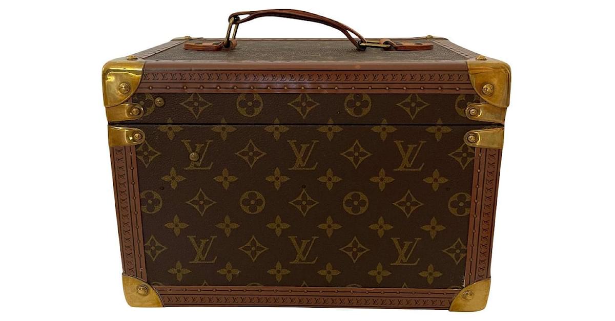 Eva Vanity case Louis Vuitton, Louis Vuitton bottle box COLLECTIBLE OBJECT  Brown Cloth ref.517431 - Joli Closet