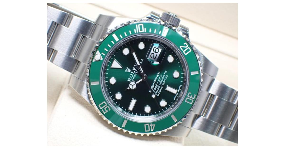 ROLEX Green Submariner Rif.116610LV 2020 nuova garanzia Mens