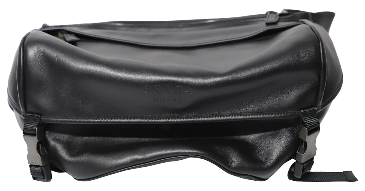 Prada calf leather belt bag best sale