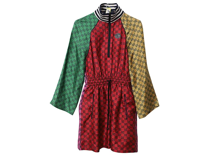 Gucci GG Mini Dress in Multicolor Silk Canvas Multiple colors ref.JC523327 (Sold) - Joli Closet Gucci GG Mini Dress in Multicolor Silk Canvas Multiple colors ref.JC523327 (Sold) - Joli Closet