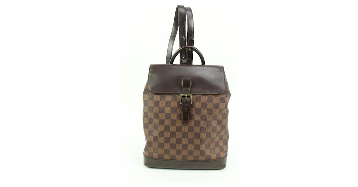 Louis Vuitton Damier Ebene Soho Backpack s210lv61