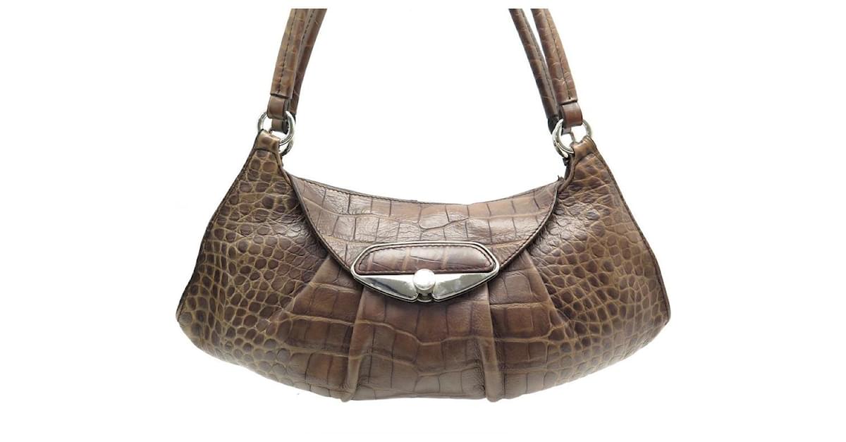 Leather handbag Furla Brown in Leather - 34235879