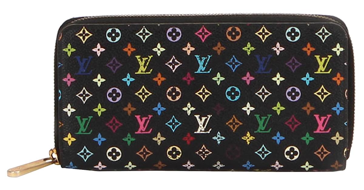 Louis Vuitton Black Monogram Multicolore Canvas Zippy Wallet