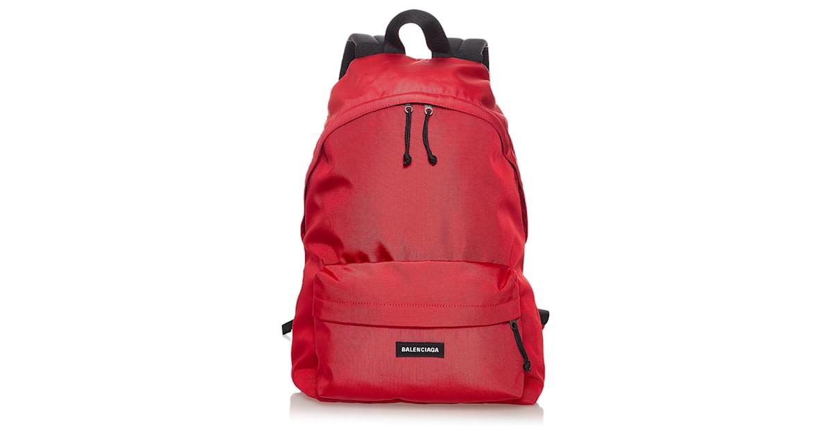 Balenciaga backpack red best sale