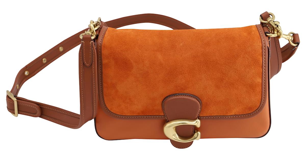 Coach CE437 Cary Crossbody Sun Orange Leather Shoulder Purse Handbag New |  eBay