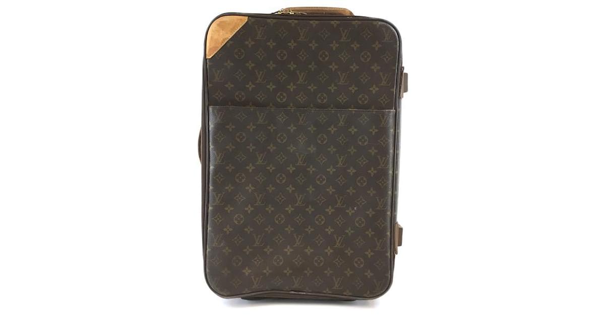 Louis Vuitton Suitcase Pegase Business NM Monogram 55 Brown in Toile  Canvas/Leather with Brass - US