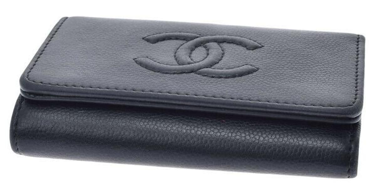 Chanel Geldbörse / Brieftasche Lammleder schwarz – Echtheitscheck