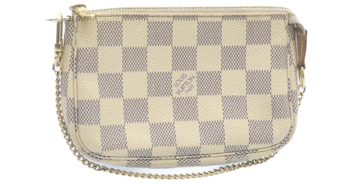 LOUIS VUITTON Damier Azur Mini Pochette Accessoires Pouch N58010 LV Auth  29078 ref.531348 - Joli Closet