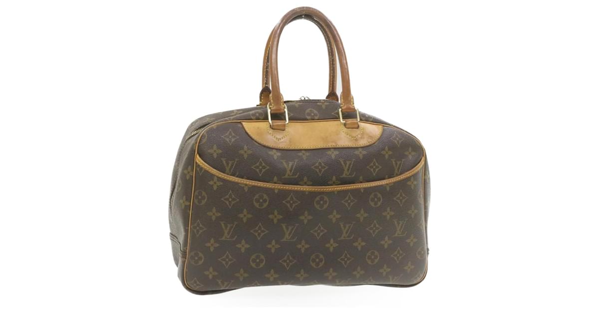 LOUIS VUITTON Monogram Deauville Hand Bag M47270 LV Auth rz159 Cloth  ref.533332 - Joli Closet