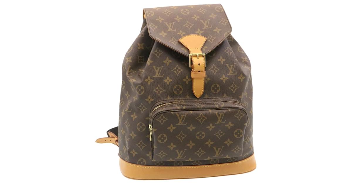 LOUIS VUITTON Epi Montsouris MM Backpack Monaco 700th Red LV Auth 36931