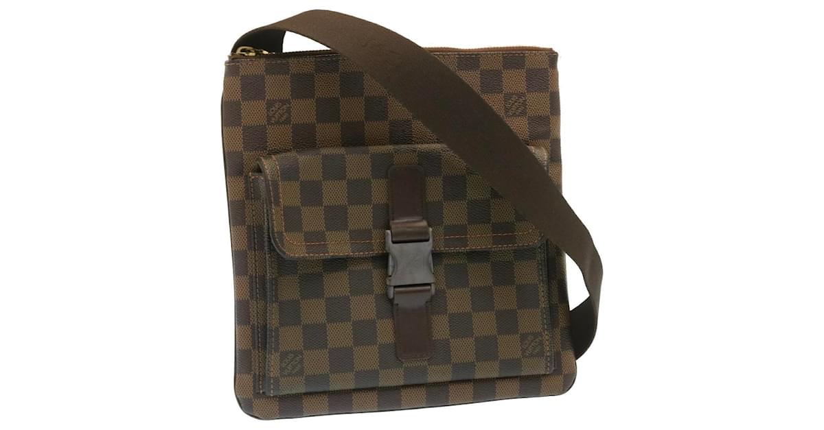 LOUIS VUITTON Damier Ebene Pochette Merwiel Shoulder Bag N51127 LV Aut