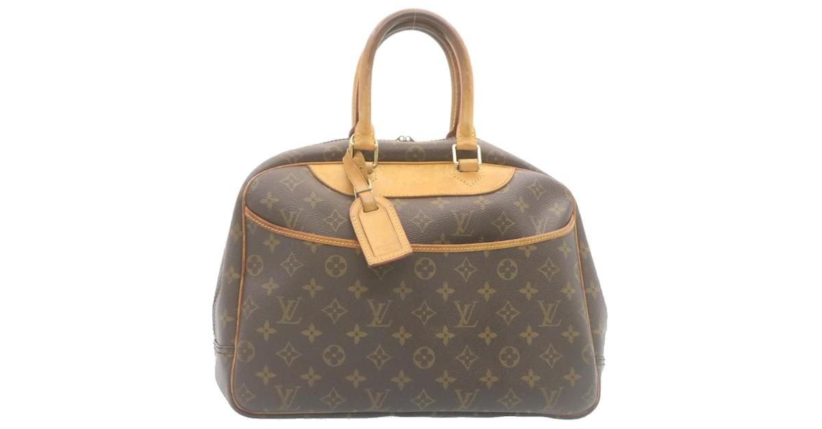 Louis Vuitton LOUIS VUITTON Monogram Deauville Hand Bag M47270 LV Auth  fm1876