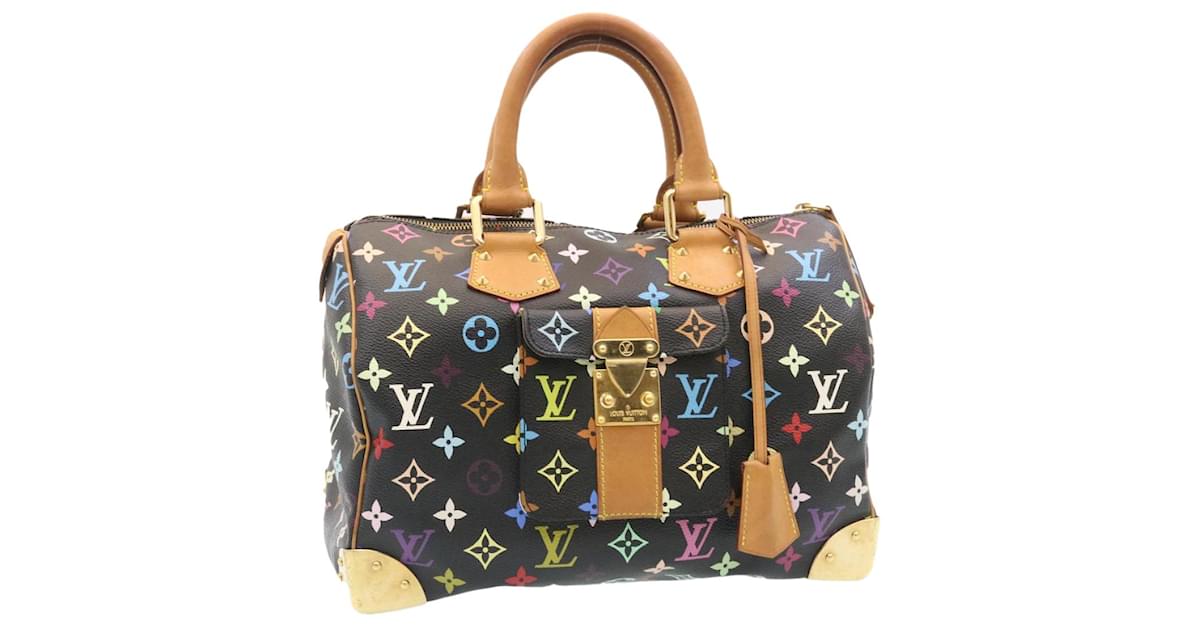 Louis Vuitton multicolor Speedy 30 Hand Bag M92642 LV Auth 29608a