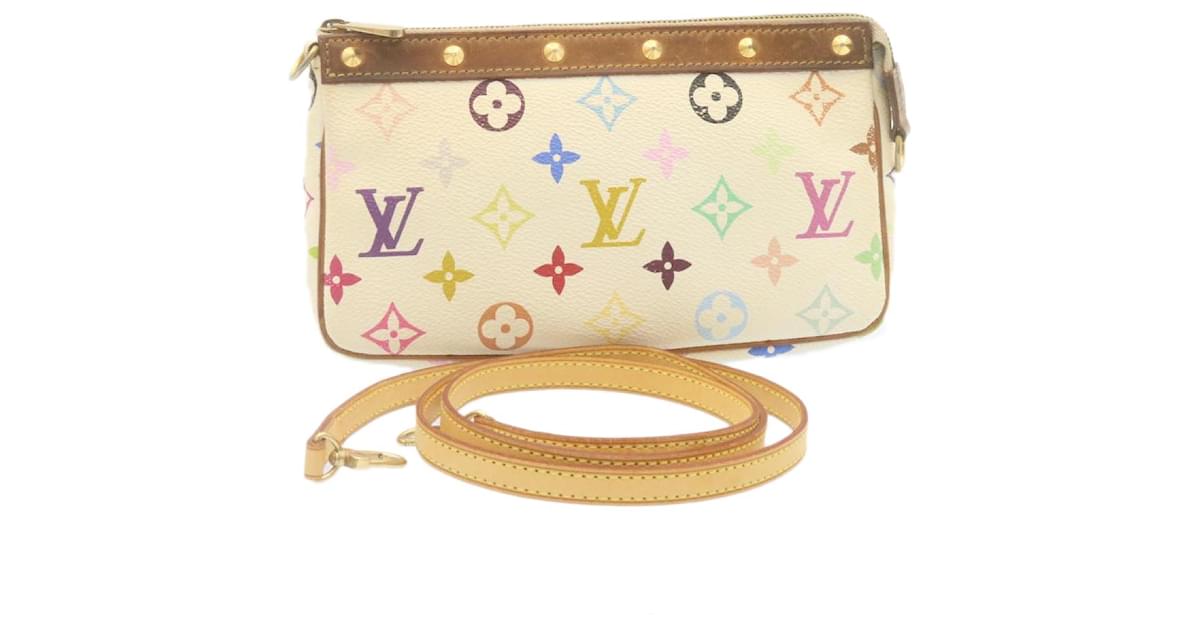 LOUIS VUITTON Monogram Multicolor Pochette Accessoires Pouch White M92649  NI016 ref.532703 - Joli Closet