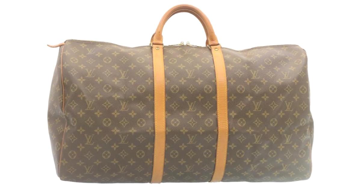 Louis Vuitton Monogram Keepall 60 Boston Bag M41422 LV Auth ar6442 Cloth  ref.532788 - Joli Closet