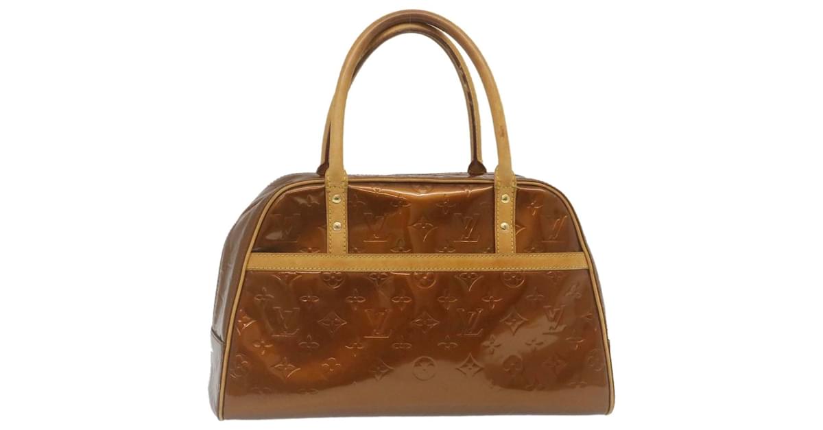 Louis Vuitton Handbag Monogram Vernis Tompkins Square M91103 Bronze