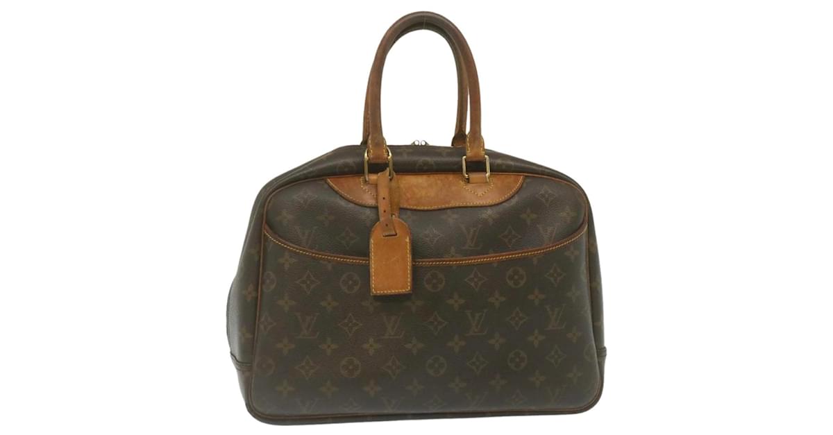 LOUIS VUITTON Monogram Deauville Hand Bag M47270 LV Auth jk2202