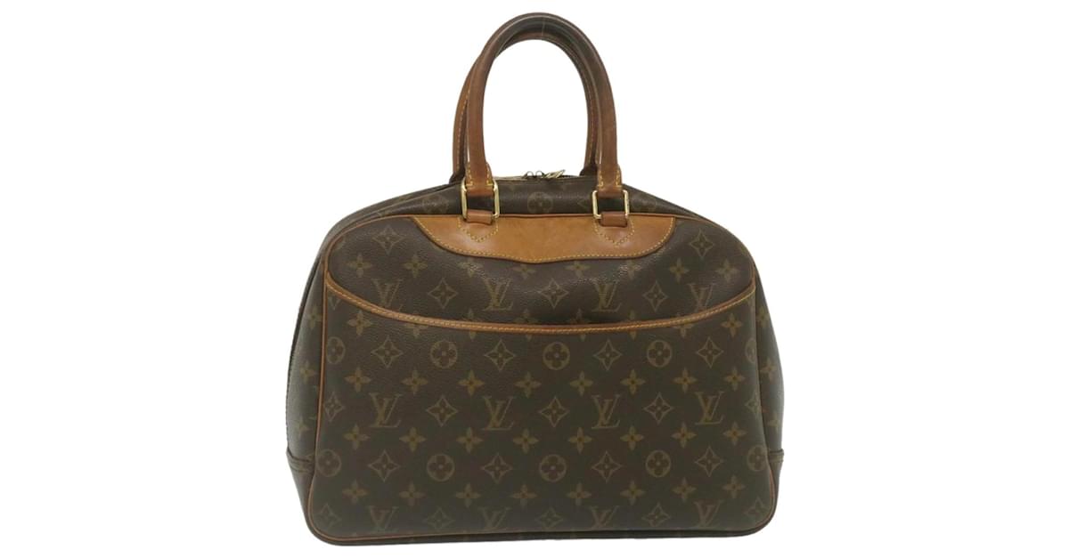 LOUIS VUITTON Monogram Deauville Hand Bag M47270 LV Auth ki1690