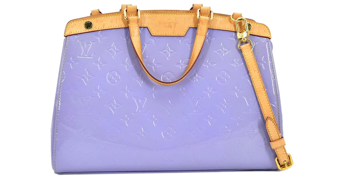 Louis Vuitton Purple Monogram Vernis Brea MM Brown Light brown Leather  Patent leather ref.534014 - Joli Closet