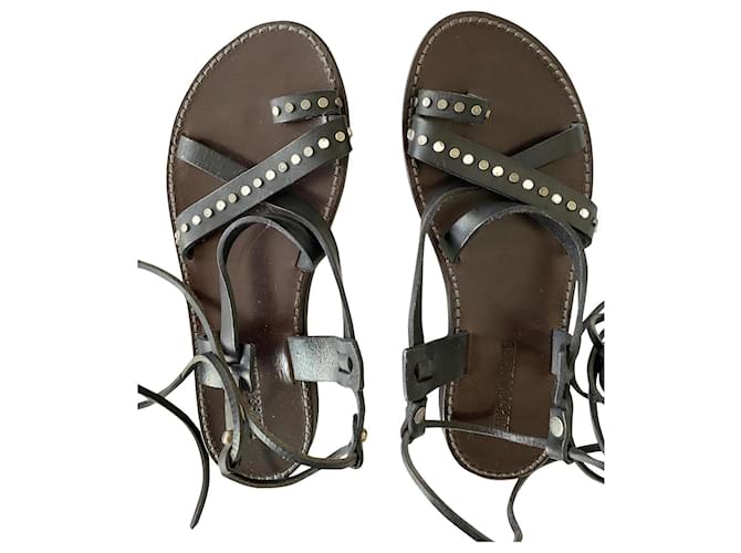 Zadig & Voltaire zadig and voltaire laced sandals Black