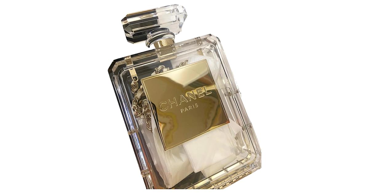 Chanel perfume bottle bag White Glass ref.535331 - Joli Closet