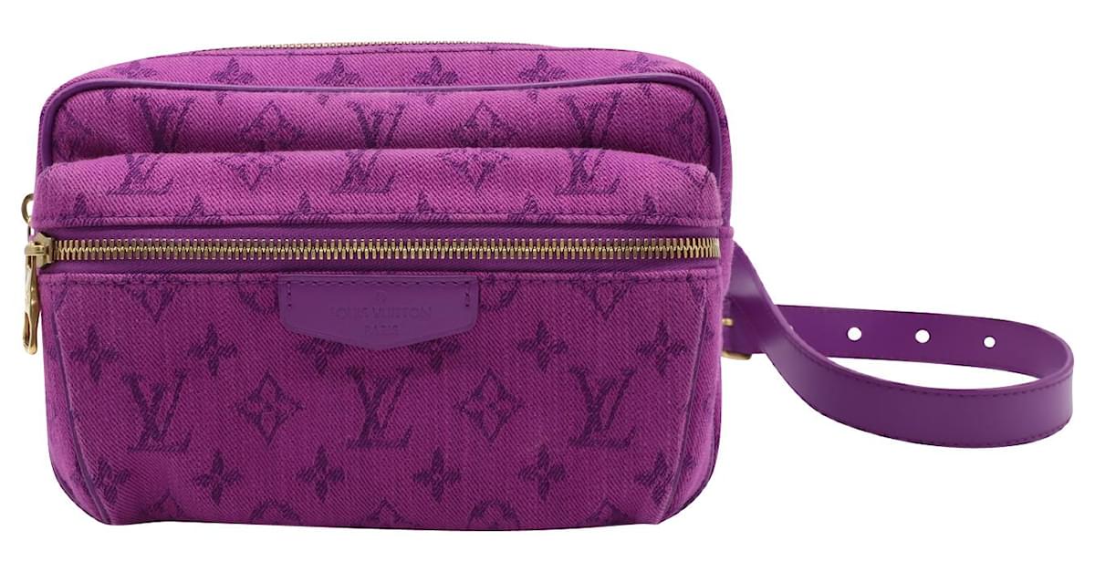 Louis Vuitton Purple Monogram Denim Outdoor Bumbag Bag - Yoogi's Closet