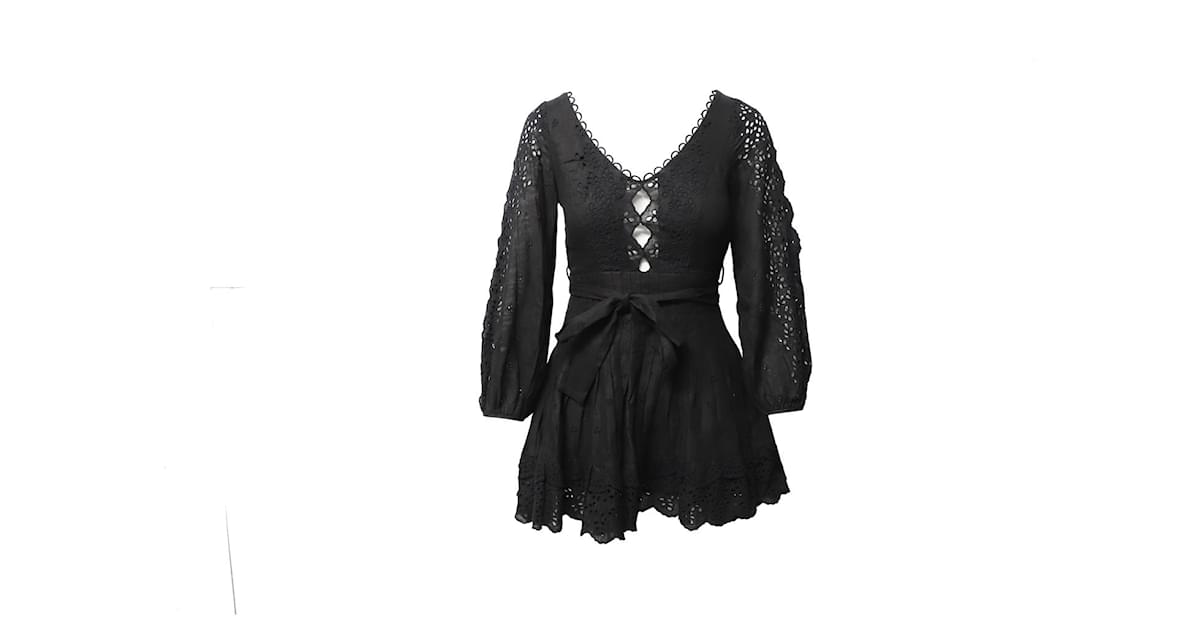 Zimmermann helm 2024 eyelet vine dress