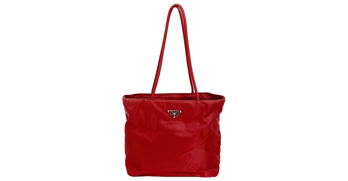 Prada Red Tessuto Tote Bag ref.538578 - Joli Closet