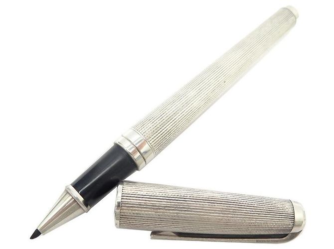 ST Dupont Kugelschreiber Chrome – Schicker Schreibstift Mit Initialem Design, Chrom-Oberfläche, Für Den Alltag