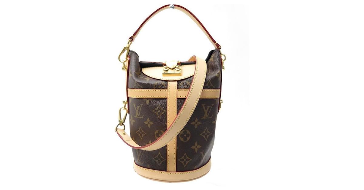 NEW LOUIS VUITTON DUFFLE CANVAS HANDBAG MONOGRAM M43587 SHOULDER