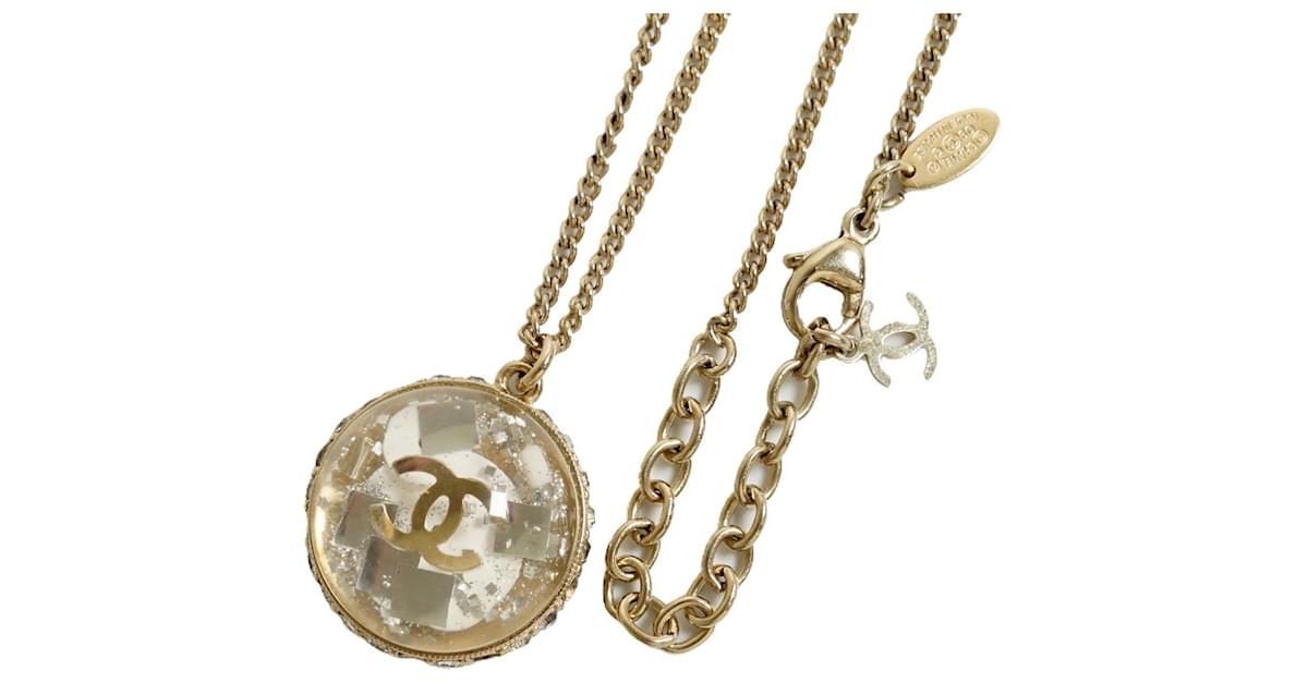 Used Chanel Necklace] Chanel Glitter Very Popular Necklace Coco