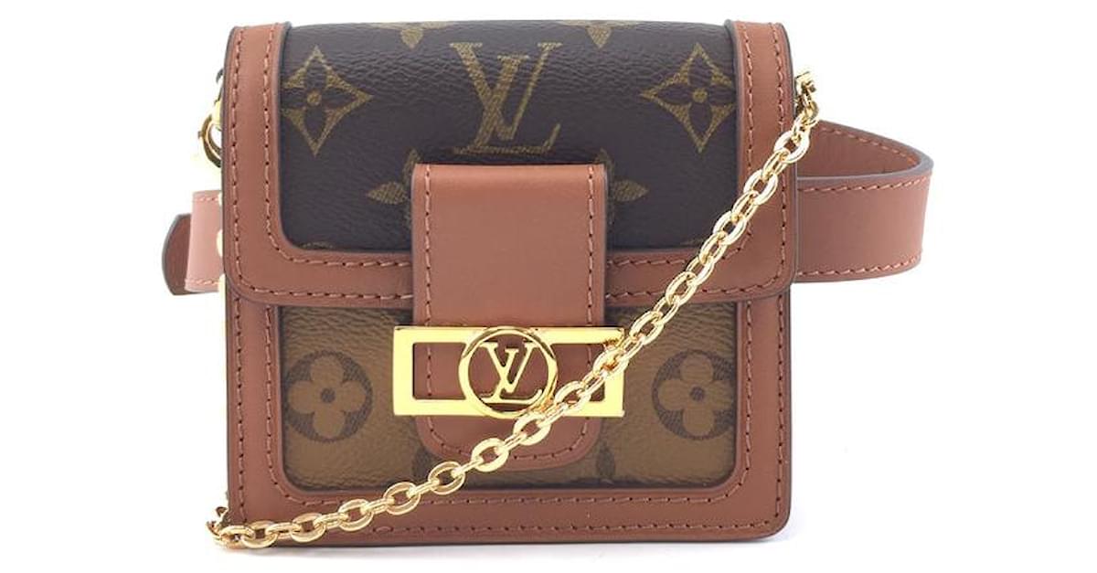 Louis Vuitton Dauphine Bumbag BB Monogram Reverse Canvas Brown Leather  ref.543840 - Joli Closet