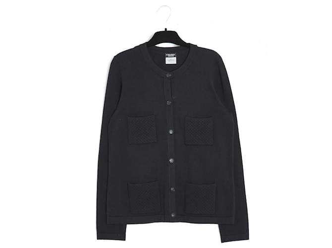 ˚✧₊⁎CHANEL uniform 7部袖⁎⁺˳✧༚ Chanel UNIFORM CLASSIC BLACK en36 Wool ref.544678 - Joli Closet