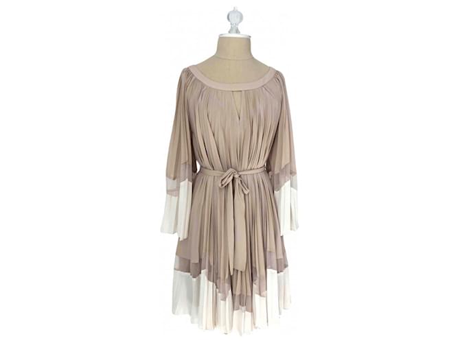 a line scoop floor length chiffon bridesmaid dress A-line Floor-Length Mother of the Bride With Pleated Sequins Beading Scoop Neck Hemline Men's Basic Solid Color Size:MOM-2XL WK22FPR